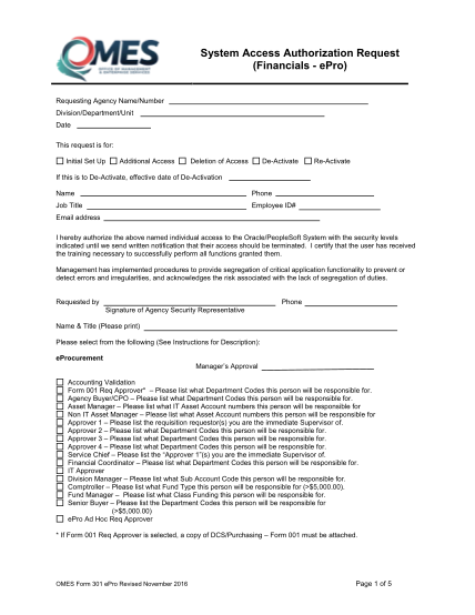 507200470-omes-form-301-epro-system-access-request-form-oklahoma-ok