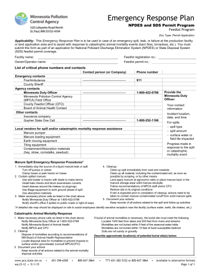 507924640-emergency-response-plan-form-this-form-is-part-of-the-permit-application-packet-that-needs-to-be-completed-by-feedlot-owners-pca-state-mn