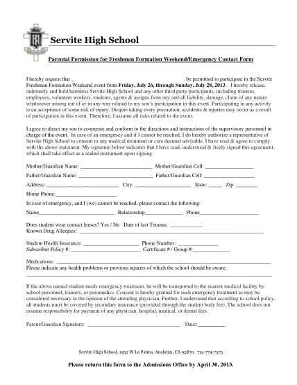 50810434-freshman-formation-permissionemergency-contact-form