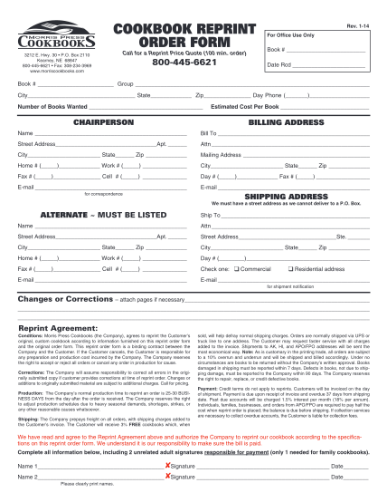 50833079-fillable-search-morris-press-cookbooks-reorder-form