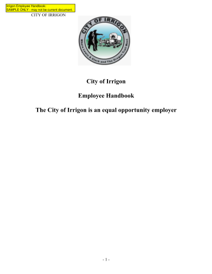 50939688-irrigon-employee-handbook-league-of-oregon-cities