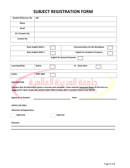 50954365-subject-registration-form-al-madinah-international-university