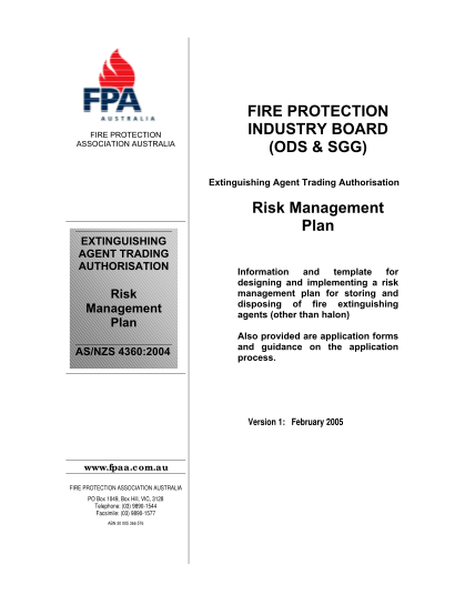 50967851-risk-management-plan-fire-protection-association-australia