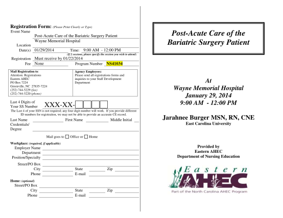 50984198-post-acute-care-of-the-bariatric-surgery-patient-eahec-ecu