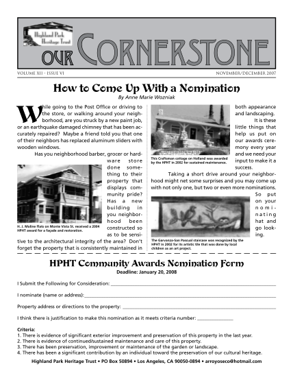51178830-volume-xii-issue-vi-novemberdecember-2007-how-to-come-up-with-a-nomination-w-by-anne-marie-wozniak-hile-going-to-the-post-office-or-driving-to-the-store-or-walking-around-your-neighborhood-are-you-struck-by-a-new-paint-job-or-an-hpht