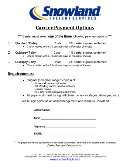 51187726-carrier-payment-options-form-snowland-freight-services