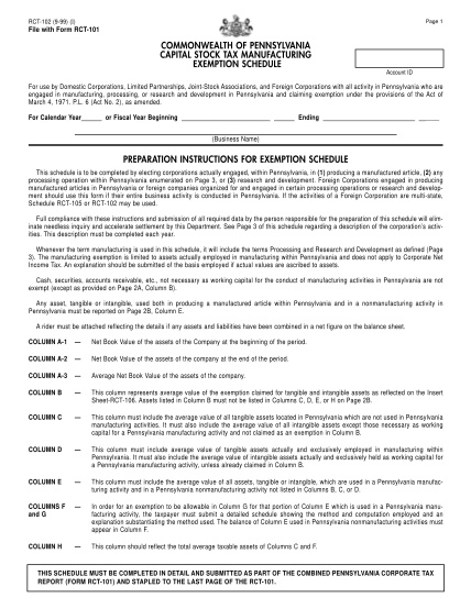 512313539-capital-stock-tax-manufacturing-exemption-schedule-rct-102-forms
