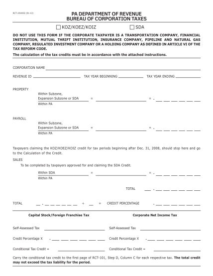 512560411-keystone-opportunity-zonestrategic-development-area-calculation-of-tax-credit-ct-1-rct-101-rct-101-koz-keystone-opportunity-zonestrategic-development-area-calculation-of-tax-credit-ct-1-rct-101-rct-101-koz