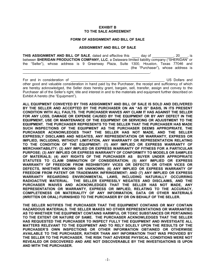 51269884-exhibit-b-to-the-sale-agreement-form-of-assignment-and-bill