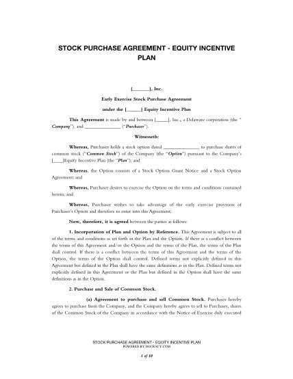 514062321-stock-purchase-agreement-equity-incentive-plan-docracycom