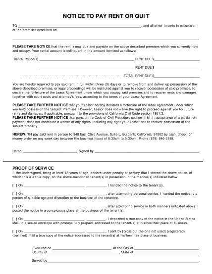 Free New York Eviction Notice Forms