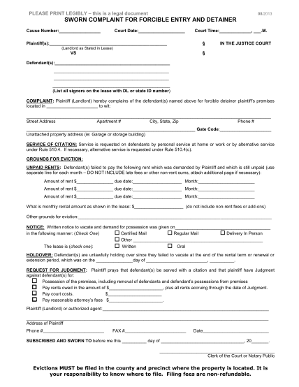 free california eviction notice forms ca notice to quit formspal