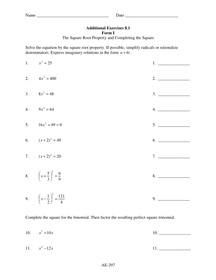 51626142-ae-297-additional-exercises-81-form-i-the-square-root-pr-cabrillo