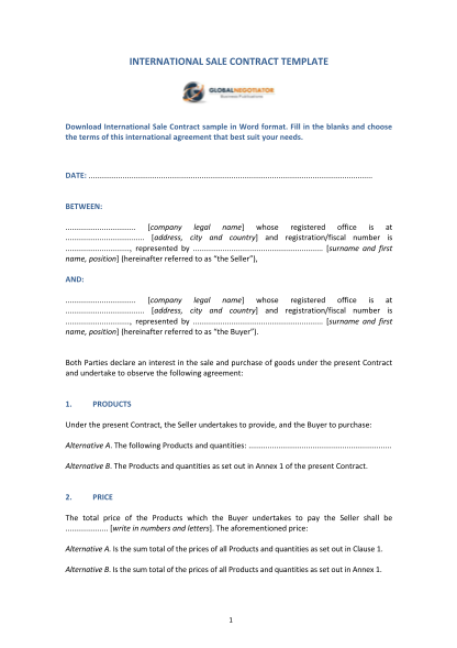 72 sales contract sample doc page 3 - Free to Edit, Download & Print ...