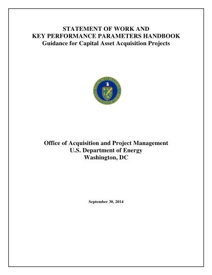 516538211-statement-of-work-and-key-performance-parameters-handbook-for-capital-asset-projects-energy