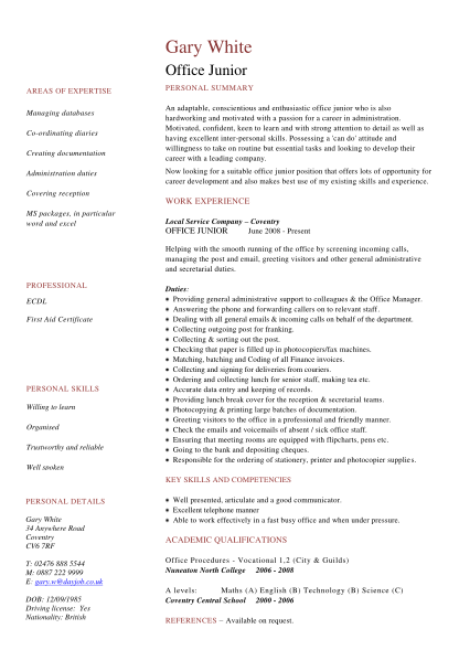 516552854-office-junior-cv-template-sample-showing-you-how-to-write-a-office-junior-cv-and-how-to-clearly-list-any-administrative-experience