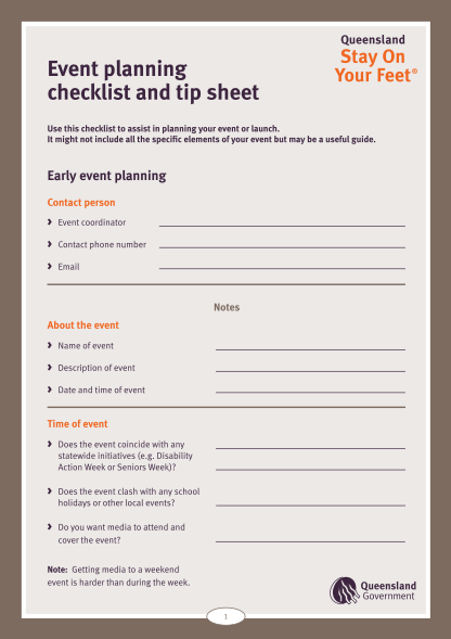 17 Event Planning Guide Checklist - Free To Edit, Download & Print 