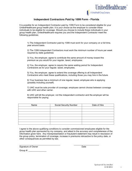 12 1099 Form Independent Contractor Free To Edit Download Print Cocodoc