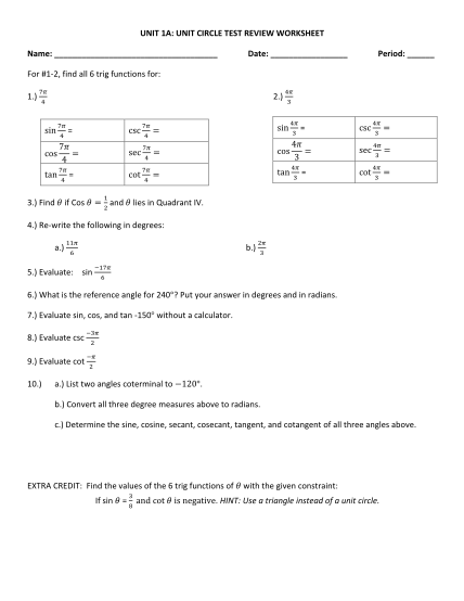 517786617-unit-1a-unit-circle-test-review-worksheet-answer-key