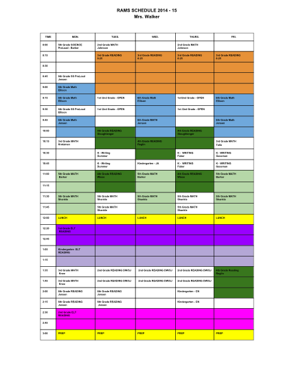 100 school schedule template word page 2 - Free to Edit, Download ...