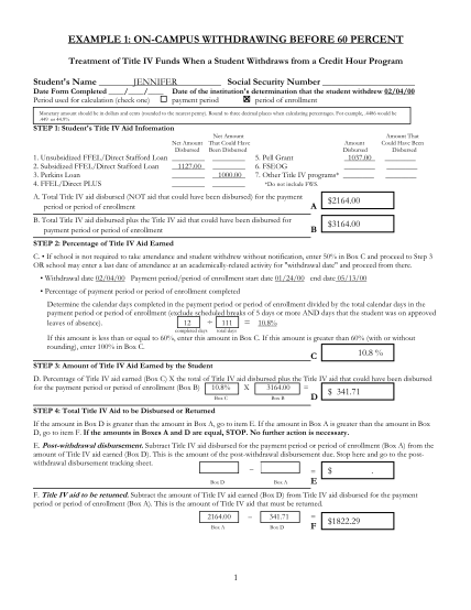 51968173-example-1-oncampus-withdrawing-before-60-percent-treatment-of-title-iv-funds-when-a-student-withdraws-from-a-credit-hour-program-student-s-name-jennifer-date-form-completed-period-used-for-calculation-check-one-social-security