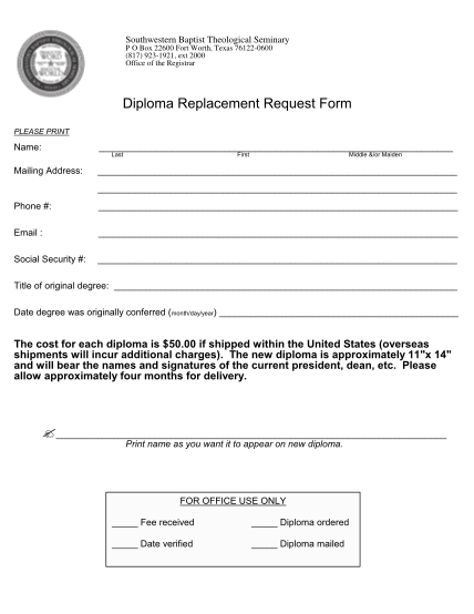 51988315-diploma-replacement-form-southwestern-baptist-theological-swbts