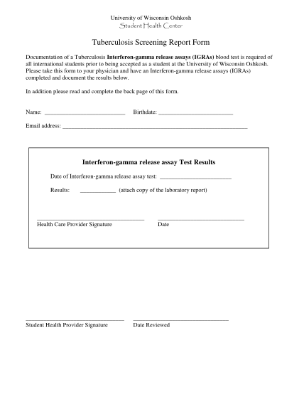 Tb Skin Test Form Printable Printable Forms Free Online