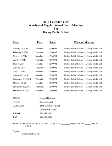 52098604-b2014-calendar-yearb-schedule-of-regular-school-board-meetings-bb-bishop-k12-ok