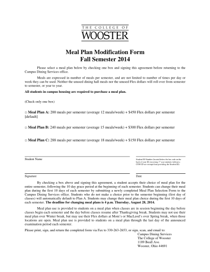 52111997-meal-plan-selection-form-the-college-of-wooster