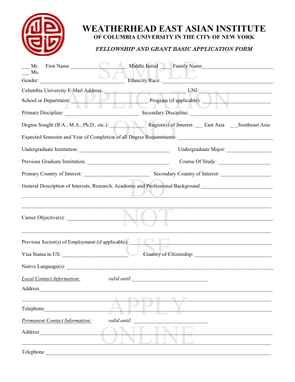 52121486-fellowship-and-grant-basic-application-form-sample-columbia-columbia