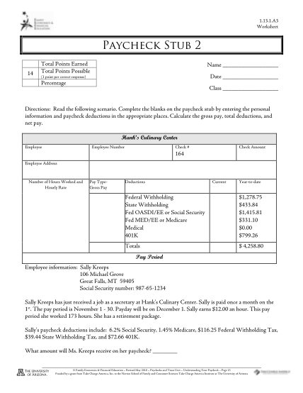 52339791-paycheck-stub-2-worksheet-answers