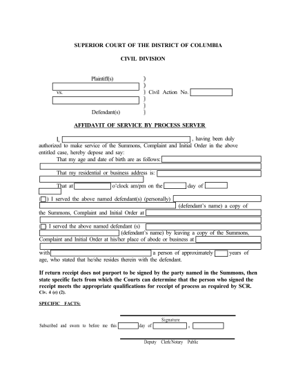 52633682-fillable-affidavit-of-service-pdf-filler-form