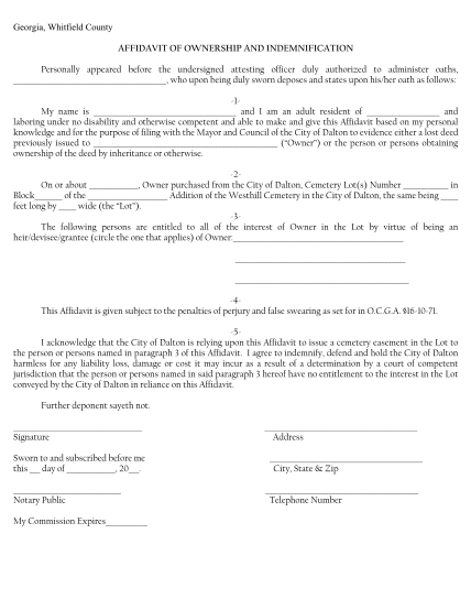 52634092-affidavit-of-ownership-and-indemnification-city-of-dalton-georgia