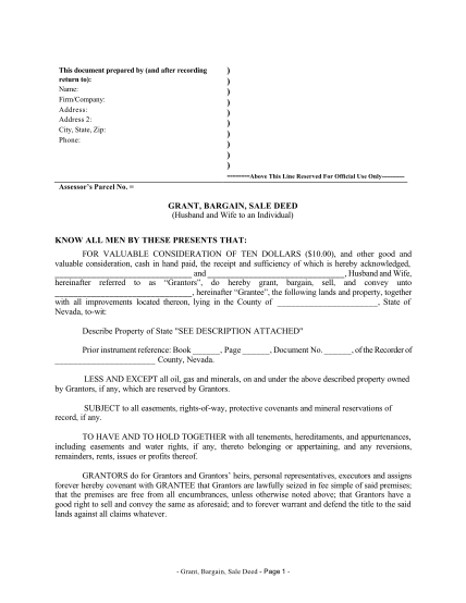 5264983-nevada-grant-bargain-sale-deed-from-husband-and-wife-to-an-individual
