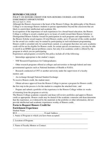52659571-honors-college-form-to-request-honors-credit-for-enrichment-honors-unt