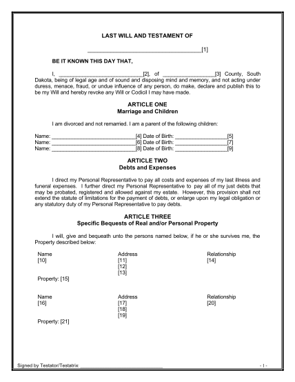 39 Free Printable Will Forms Page 2 Free To Edit Download Print 