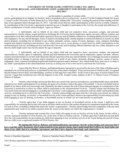 52833979-university-of-notre-dame-compton-family-ice-arena-waiver-release-and-indemnification-agreement-for-minors-younger-than-age-18-20122013-i-am-the-parent-or-guardian-of-a-minor-child-who-will-be-participating-in-ice-skating-ice