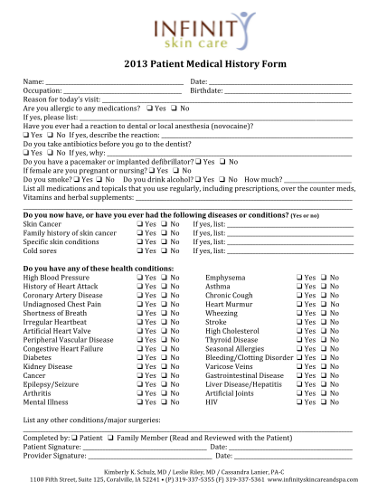 PDF Dental Anamnesis Form: free download available