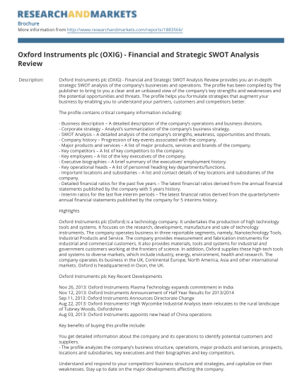 52900701-oxford-instruments-plc-oxig-financial-and-strategic-swot-analysis