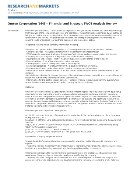 52900993-omron-corporation-6645-financial-and-strategic-swot-analysis-review