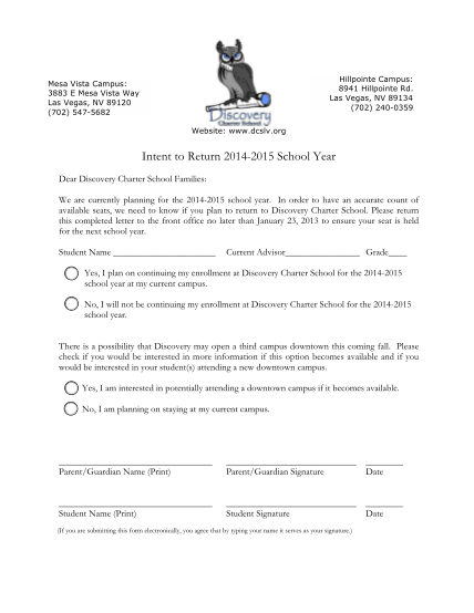 53093689-intent-to-return-2014-2015-school-year-discovery-charter-school-dcslv
