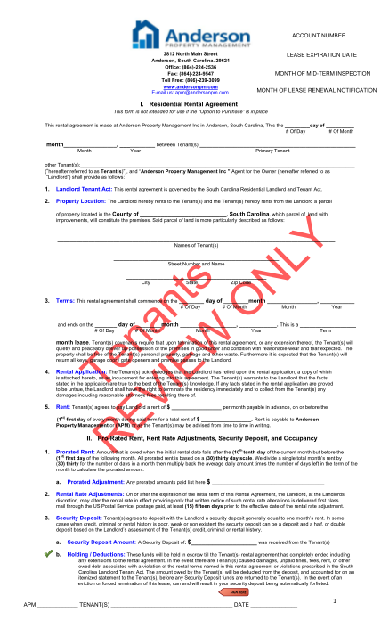 26 H Rental Agreement Or Lease Free to Edit Download Print