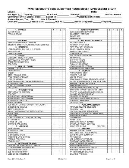 53133890-washoe-county-school-district-route-driver-improvement-chart-date-driver-bus-type-t-c-capacity-doe-card-commercial-drivers-license-class-expiration-address-correct-yes-no-note-if-changed-cpr-card-first-aid-card-bus-no