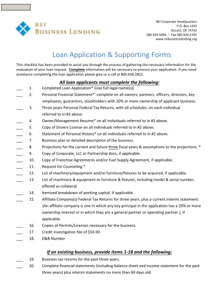 53218814-this-checklist-has-been-provided-to-assist-you-through-the-process-of-gathering-the-necessary-information-for-the-evaluation-of-your-loan-request-complete-information-will-be-necessary-to-process-your-application