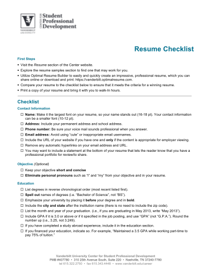 53244514-resume-checklist-vanderbilt-university-vanderbilt