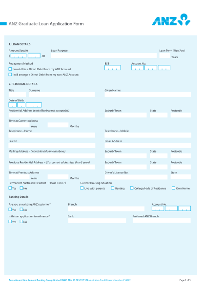 53607210-anz-graduate-loan-application-form