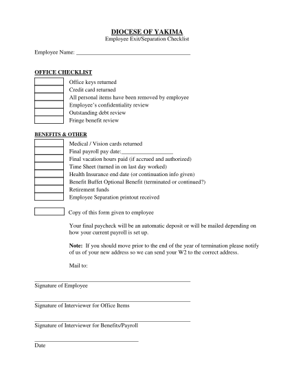 53773623-bemployeeb-exitseparation-checklist-diocese-of-yakima-yakimadiocese