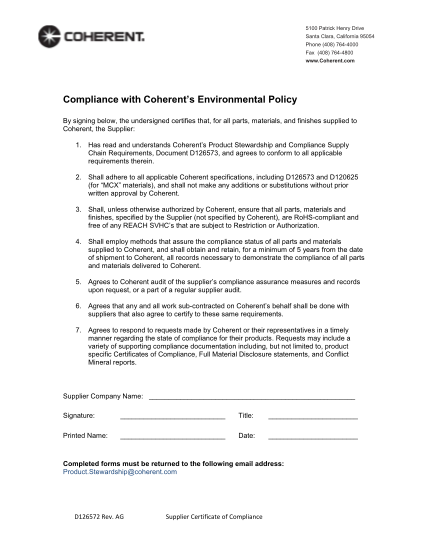 54091096-certificate-of-compliance-with-coherents-environmental-policy