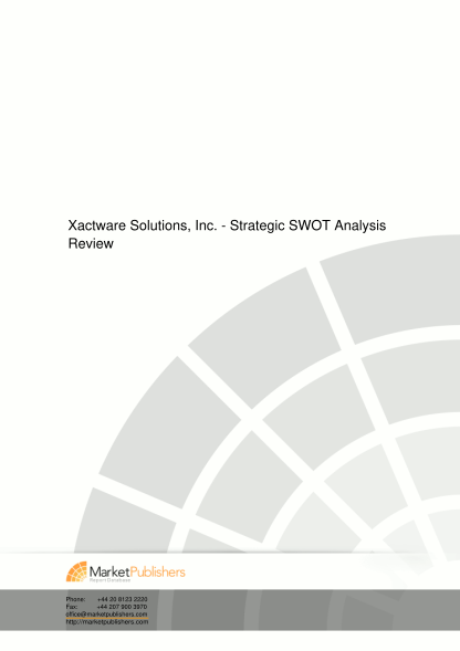 54180868-xactware-solutions-inc-strategic-swot-analysis-review-market-research-report