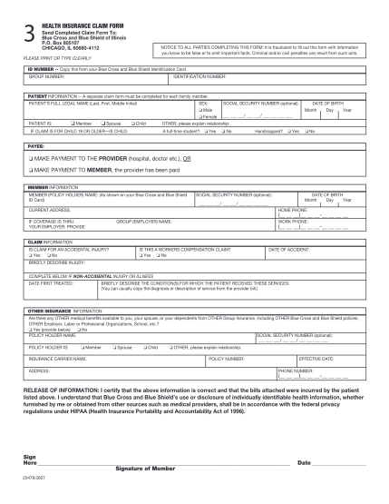 19 bcbs international claim form - Free to Edit, Download & Print | CocoDoc